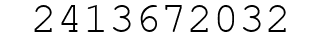 Number 2413672032.