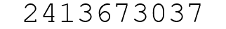 Number 2413673037.