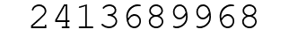 Number 2413689968.