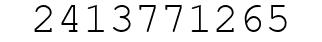 Number 2413771265.