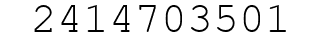 Number 2414703501.