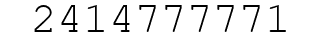 Number 2414777771.