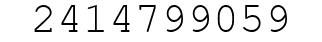 Number 2414799059.