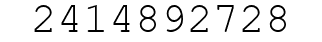 Number 2414892728.
