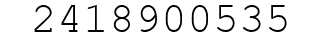 Number 2418900535.