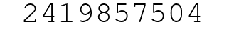 Number 2419857504.