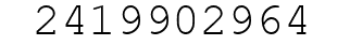 Number 2419902964.