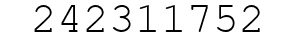 Number 242311752.