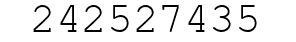 Number 242527435.