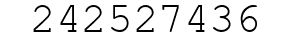 Number 242527436.