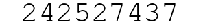 Number 242527437.
