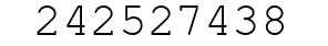 Number 242527438.