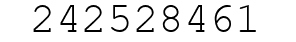 Number 242528461.