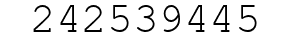 Number 242539445.
