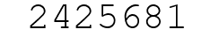 Number 2425681.