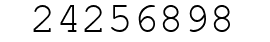 Number 24256898.