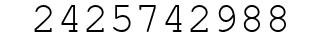 Number 2425742988.