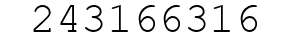 Number 243166316.