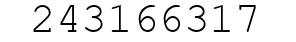 Number 243166317.