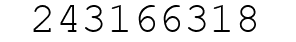 Number 243166318.