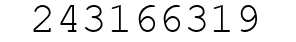 Number 243166319.