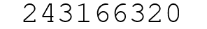 Number 243166320.