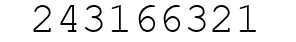 Number 243166321.