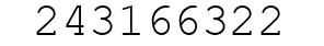Number 243166322.