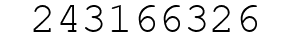 Number 243166326.