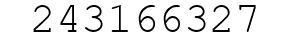 Number 243166327.
