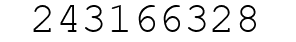 Number 243166328.