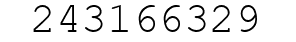 Number 243166329.
