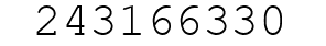 Number 243166330.