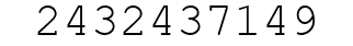 Number 2432437149.