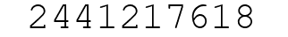 Number 2441217618.