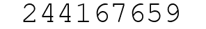 Number 244167659.