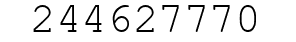 Number 244627770.