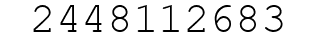 Number 2448112683.