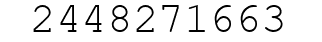 Number 2448271663.