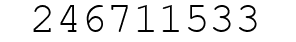 Number 246711533.