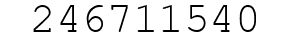 Number 246711540.