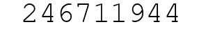 Number 246711944.