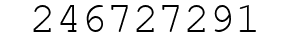 Number 246727291.