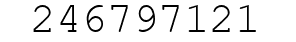 Number 246797121.