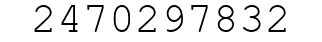 Number 2470297832.