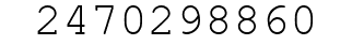 Number 2470298860.