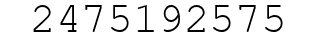 Number 2475192575.