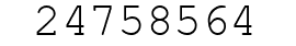Number 24758564.