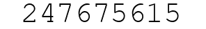 Number 247675615.
