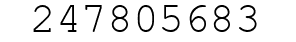 Number 247805683.